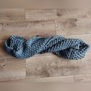 Grey Knit Infinity Scarf